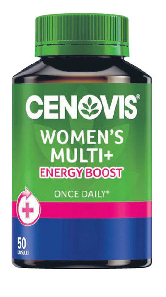 Chemist Warehouse Cenovis women’s multi+ energy boost 50 capsules offer