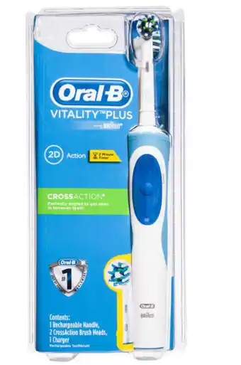 Chemist Warehouse Oral-b vitality power toothbrush cross action +2 refills offer