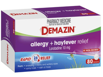 Chemist Warehouse Demazin allergy + hayfever relief 80 tablets offer