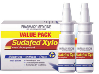 Chemist Warehouse Sudafed xylo nasal decongestant twin pack offer