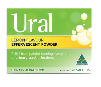Chemist Warehouse Ural lemon flavour effervescent powder 28 sachets offer