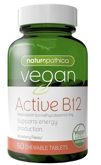 Chemist Warehouse Naturopathica vegan active b12 60 chewable tablets offer