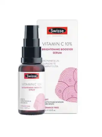 ePharmacy Swisse beauty vitamin c 10% brightening booster serum 30ml offer