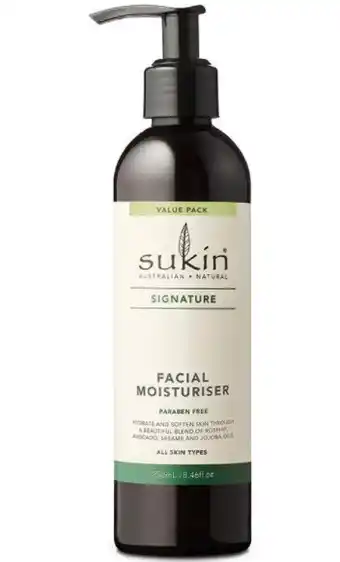 ePharmacy Sukin signature facial moisturiser 250ml offer