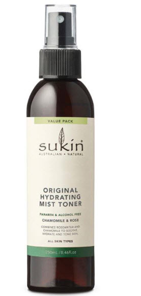Sukin original hydrating mist toner 250ml