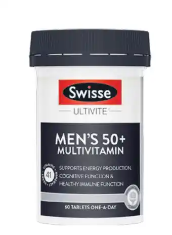 ePharmacy Swisse ultivite men’s multivitamin 50+ 60 tablets offer