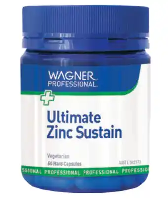 ePharmacy Wagner professional ultimate zinc sustain 60 vegetarian capsules offer