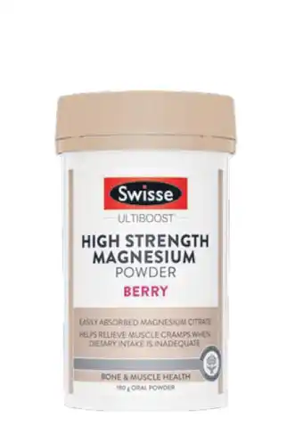 ePharmacy Swisse ultiboost high strength magnesium powder berry 180g offer