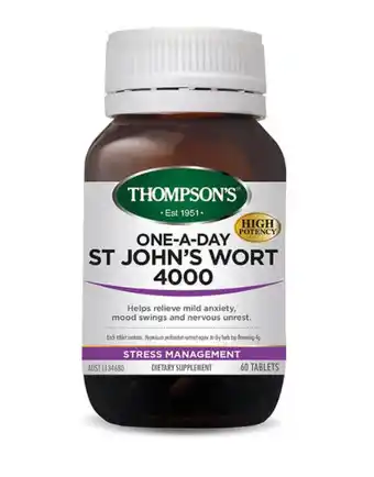 Thompson's one-a-day st. john's wort 4000mg 60 tablets