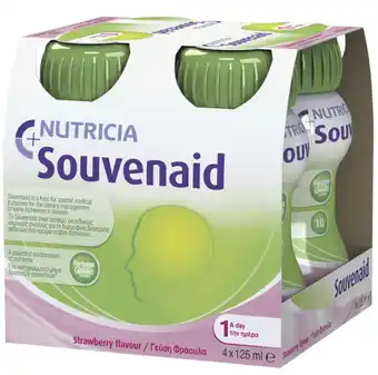 Nutricia souvenaid 4 x 125ml - strawberry