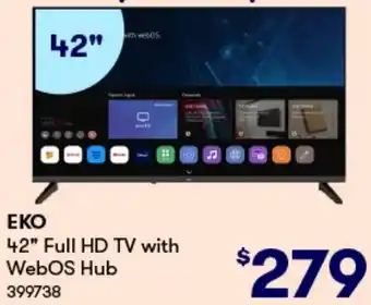 BIG W EKO 42" Full HD TV with WebOS Hub offer