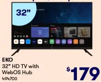 BIG W EKO 32" HD TV with WebOS Hub offer