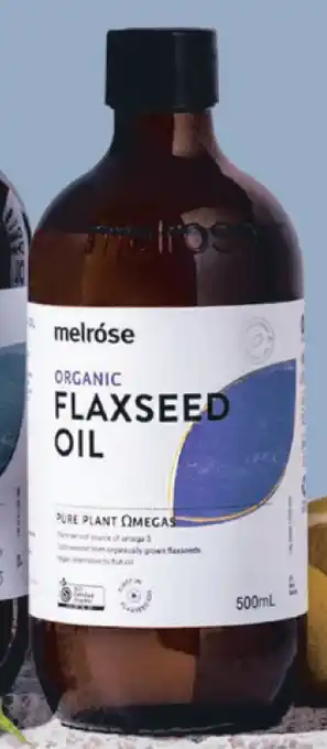 ePharmacy Melrose premium omega organic flaxseed oil 500ml offer