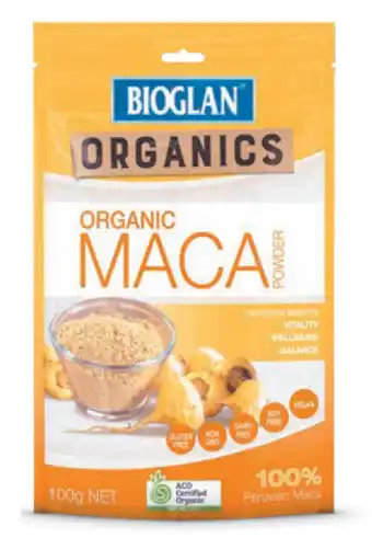 ePharmacy Bioglan organics maca powder 100g offer