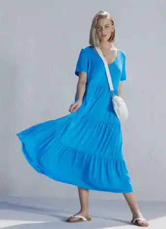 Kmart Short sleeve tiered jersey midi dress offer