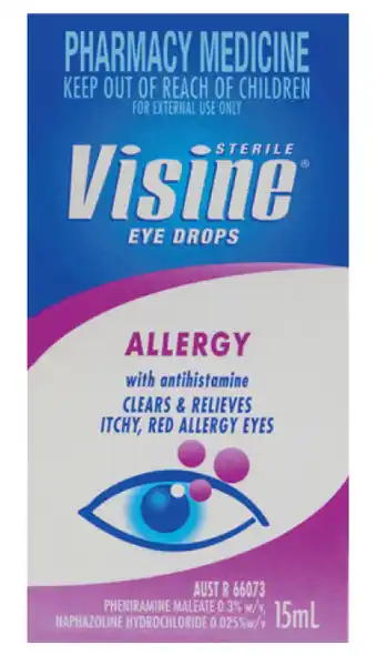 Visine allergy eye drops 15ml