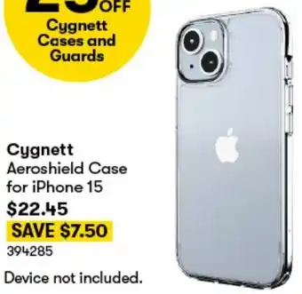 BIG W Cygnett Aeroshield Case for iPhone 15 offer