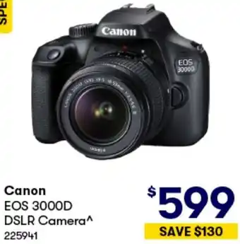 BIG W Canon EOS 3000D DSLR Camera offer