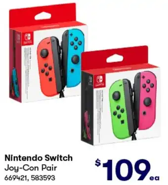 BIG W Nintendo Switch Joy-Con Pair offer