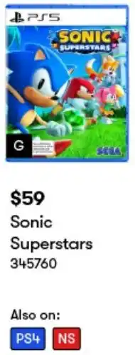 BIG W Sonic Superstars offer