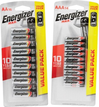 IGA Energizer Max Batteries AA 16 Pack or AAA 14 Pack offer
