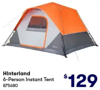 BIG W Hinterland 6-Person Instant Tent offer