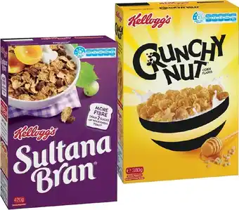 IGA Kellogg&#039;s Sultana Bran, Crunchy Nut Corn Flakes or Original All-Bran 350-420g offer
