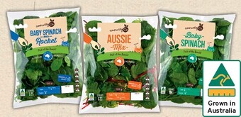 IGA Community Co Baby Spinach, Aussie Mix and Spinach & Rocket Mix 120g offer