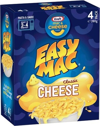 IGA Kraft Easy Mac 4 Pack Selected Varieties offer