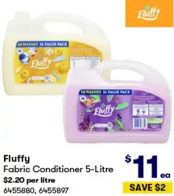 BIG W Fluffy Fabric Conditioner 5-Litre offer