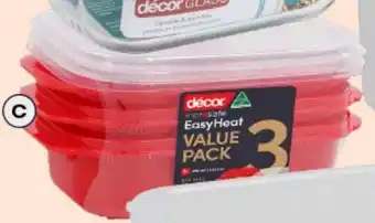 3-Pack Microsafe Oblong Containers 900ml