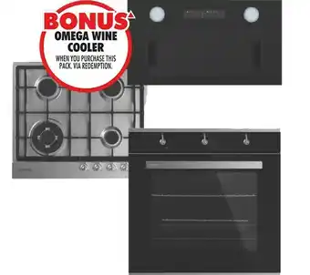 The Good Guys Omega 60cm Gas Cooking Pack offer