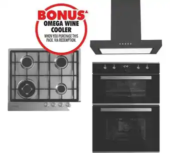 The Good Guys Omega 60cm Double Oven Cooking Pack - Gas offer