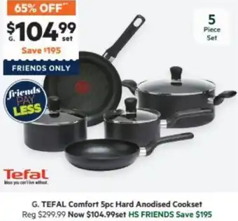 Harris Scarfe TEFAL Comfort 5pc Hard Anodised Cookset offer