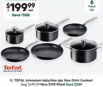 Harris Scarfe TEFAL Intensium Induction 6pc Non-Stick Cookset offer