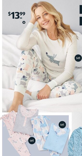 Women's Waffle PJ Set