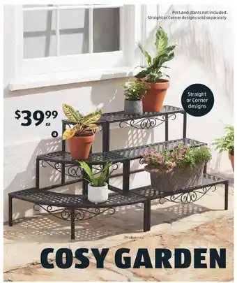 ALDI Decorative Iron Flower Steps offer