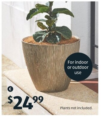 ALDI Timber-Look Planter offer