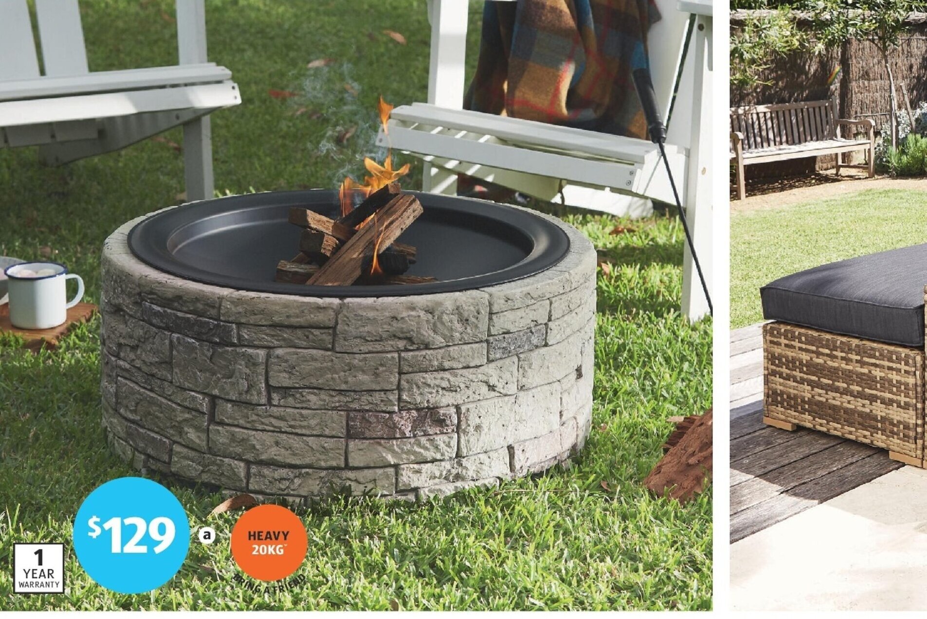 StoneLook Fire Pit offer at ALDI