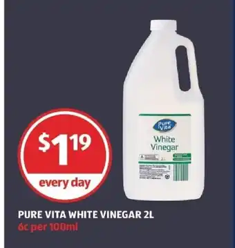 ALDI Pure Vita White Vinegar 2L offer