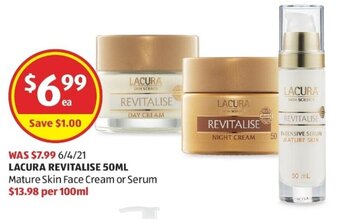 ALDI Lacura Revitalise 50ml offer