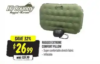 RUGGED EXTREME COMFORT PILLOW