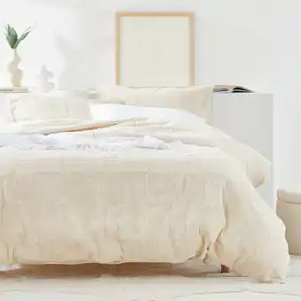 Pillow Talk Kova Checker Quilt Cover Set by Habitat offer