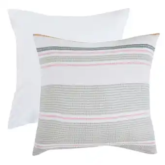 Pillow Talk Rylan Stripe European Pillowcase by Habitat offer