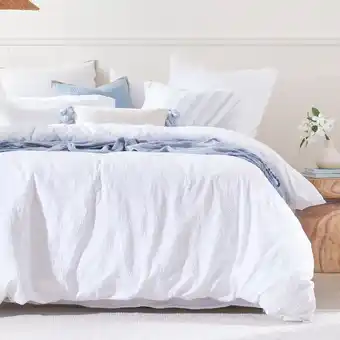 Pillow Talk Laguna Palm Quilt Cover Set by Habitat offer