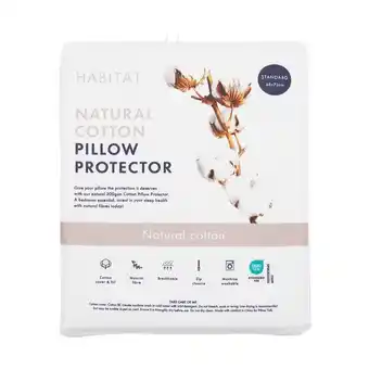Pillow Talk Natural Cotton Pillow Protector by Habitat offer