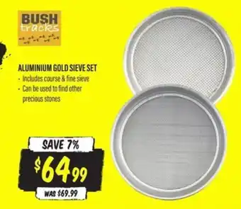 Aussie Disposals ALUMINIUM GOLD SIEVE SET offer