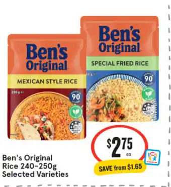 IGA Ben's Original Rice 240-250g offer