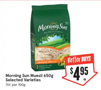 Morning Sun Muesli 650g