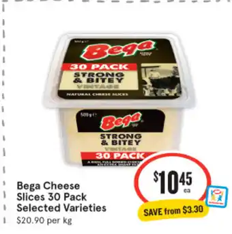 IGA Bega Cheese Slices 30 Pack offer